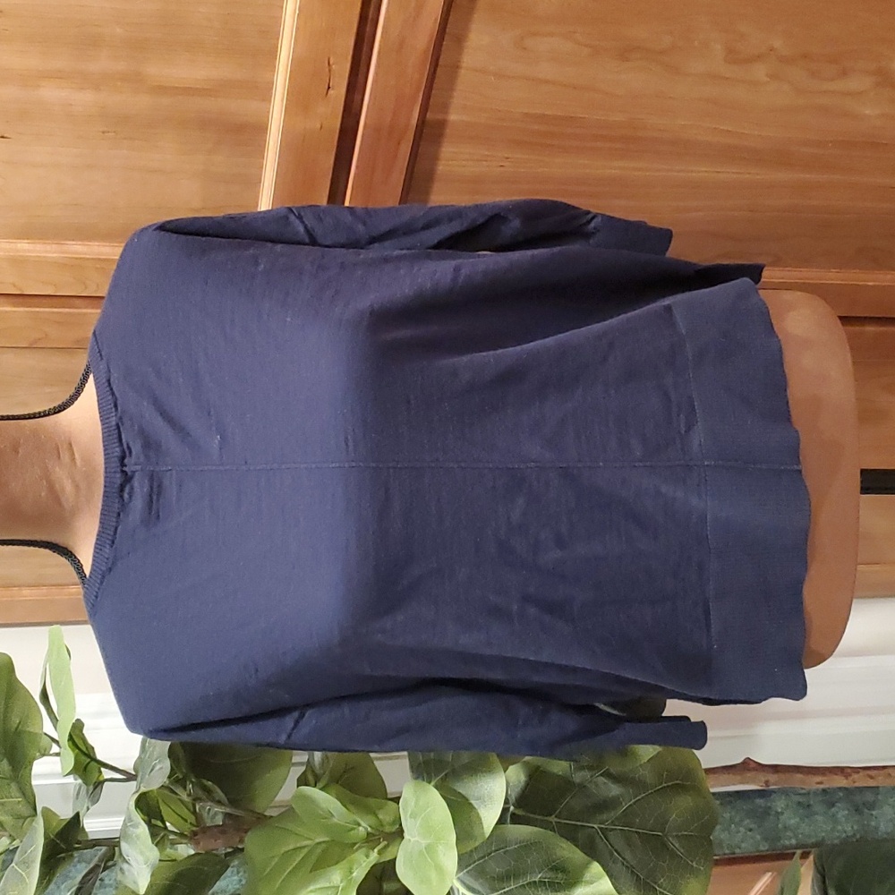 Navy 3/4 sleeve Sweater